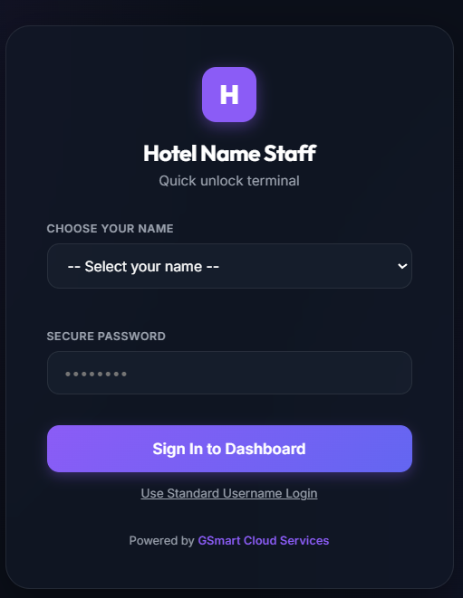 Staff Login